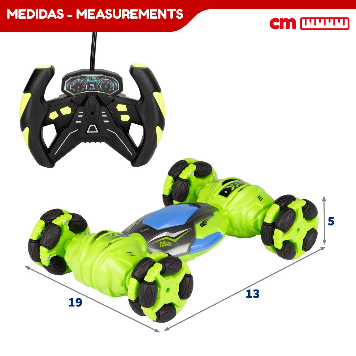 Remote-Controlled Car Colorbaby 19 X 5 X 13 CM (6 Units)