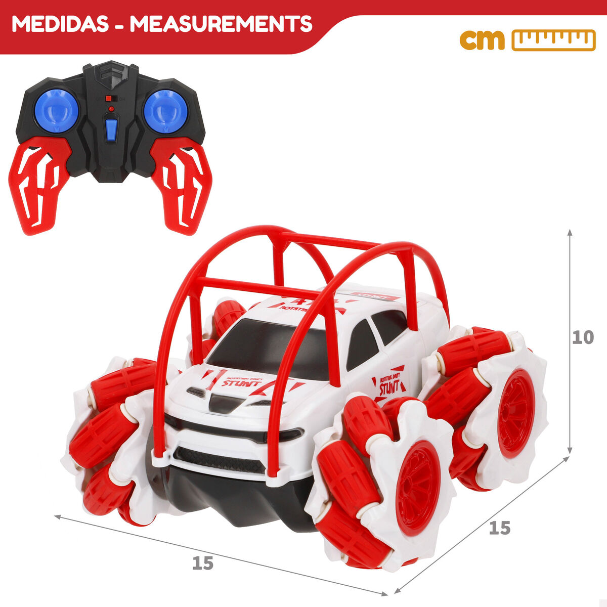 Remote-Controlled Car Speed & Go 15 x 11 x 15 cm (2 Units)