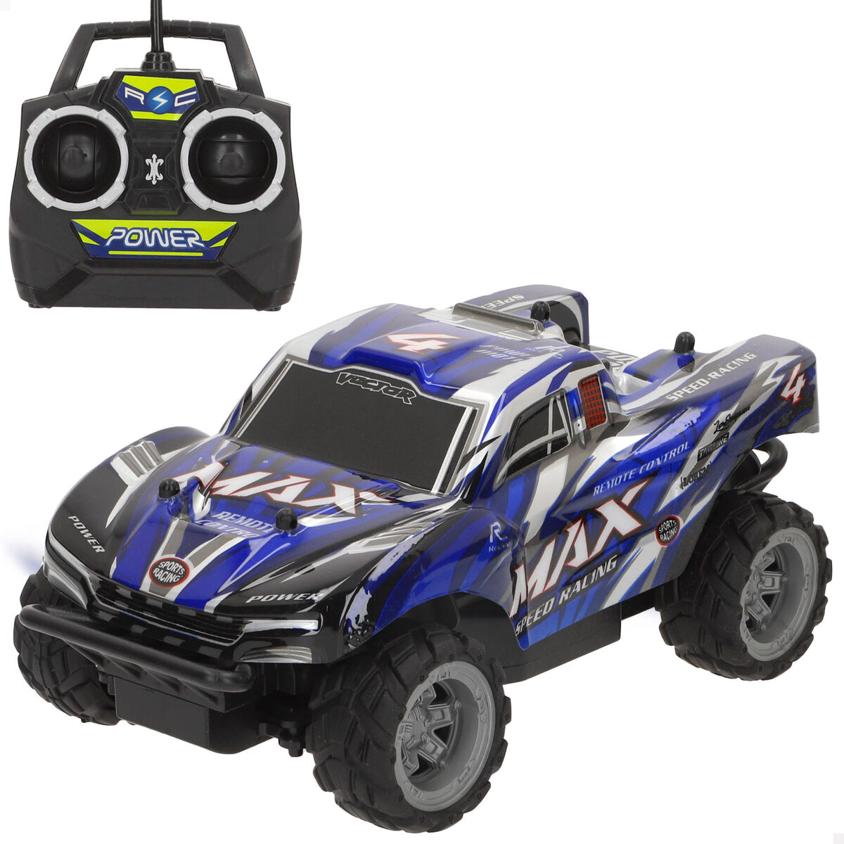 Remote-Controlled Car Speed & Go 1:18 22 x 10 x 13 cm (4 Units)