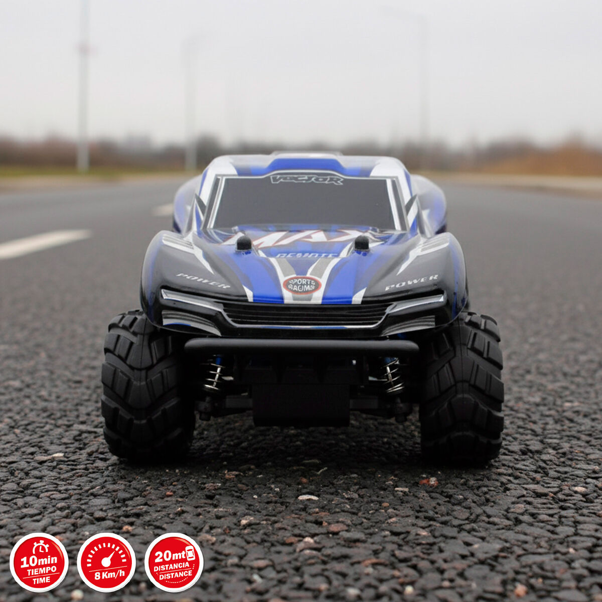 Remote-Controlled Car Speed & Go 1:18 22 x 10 x 13 cm (4 Units)