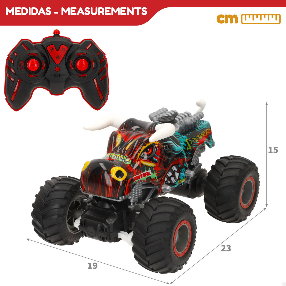 Remote-Controlled Car Speed & Go 1:16 23 X 15 X 19 CM (2 Units)