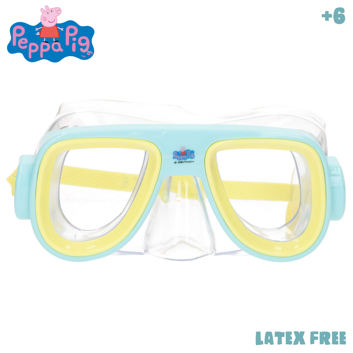 Snorkel Goggles and Tube for Children Peppa Pig (12 Units)