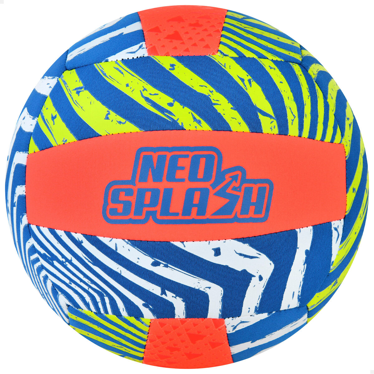 Volleyball Ball Aktive Neo Splash Yellow Blue Orange Neoprene (24 Units)