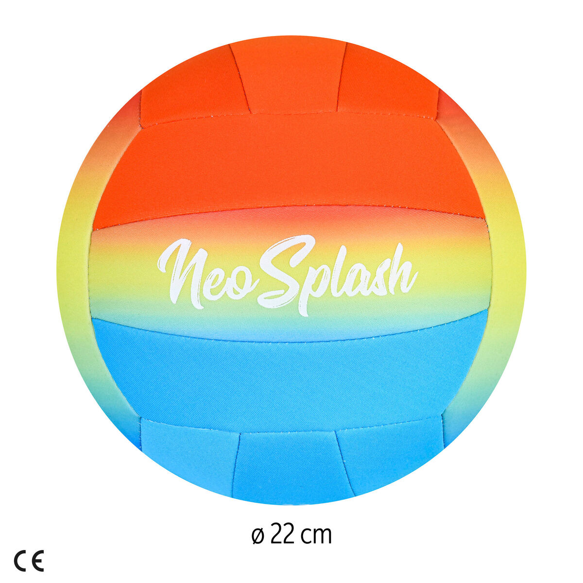 Volleyball Ball Aktive Neo Splash Multicolour Neoprene (24 Units)