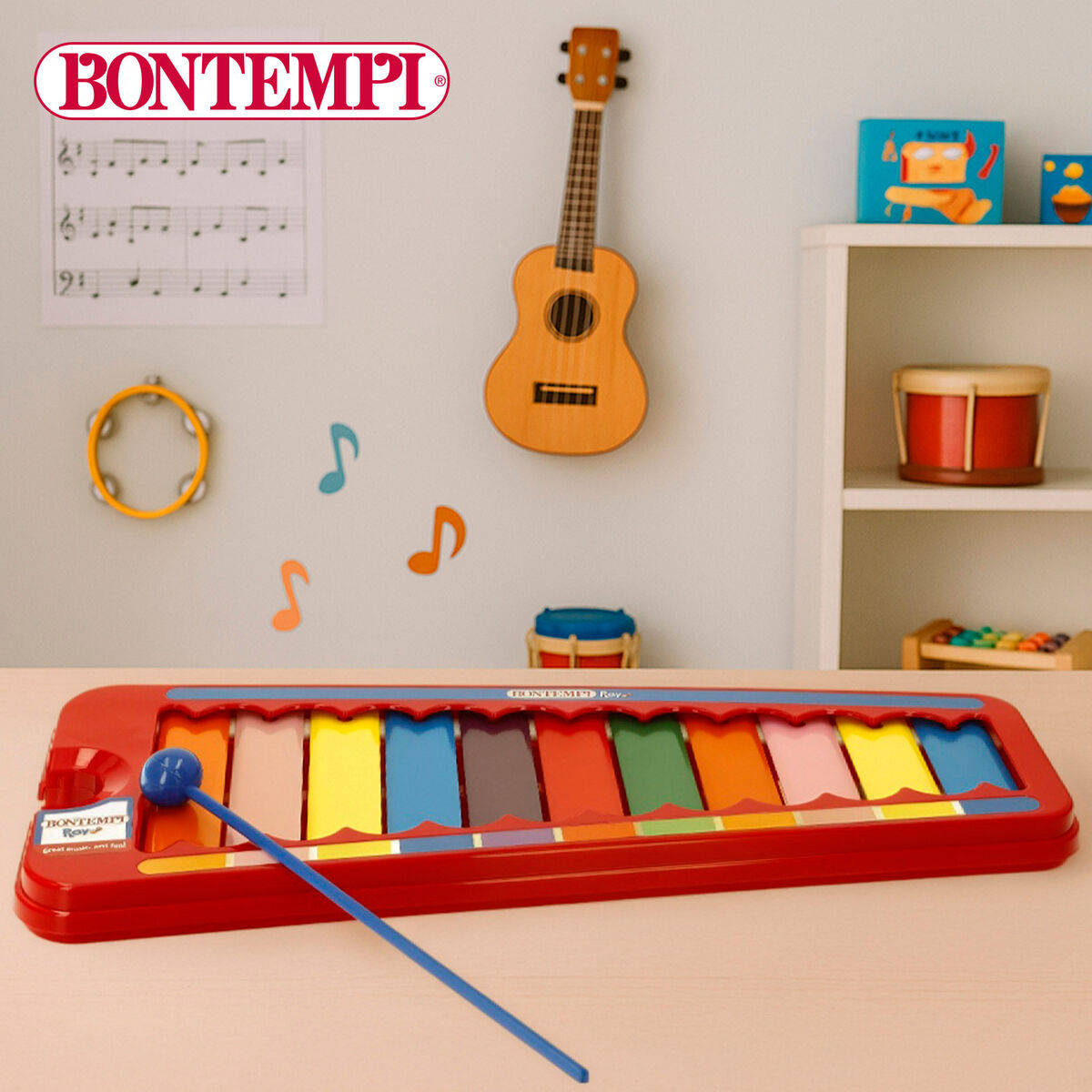 Xylophone Bontempi Metal Plastic 31 X 2 X 13 CM (6 Units)