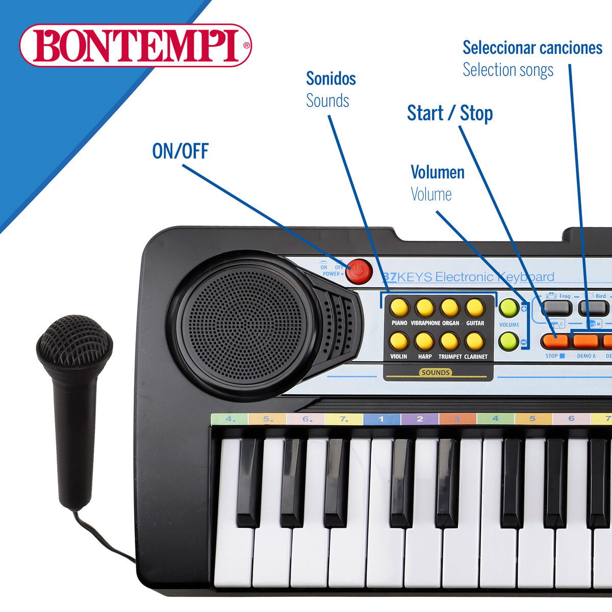 Electric Piano Bontempi 42 X 5 X 16 CM (6 Units)