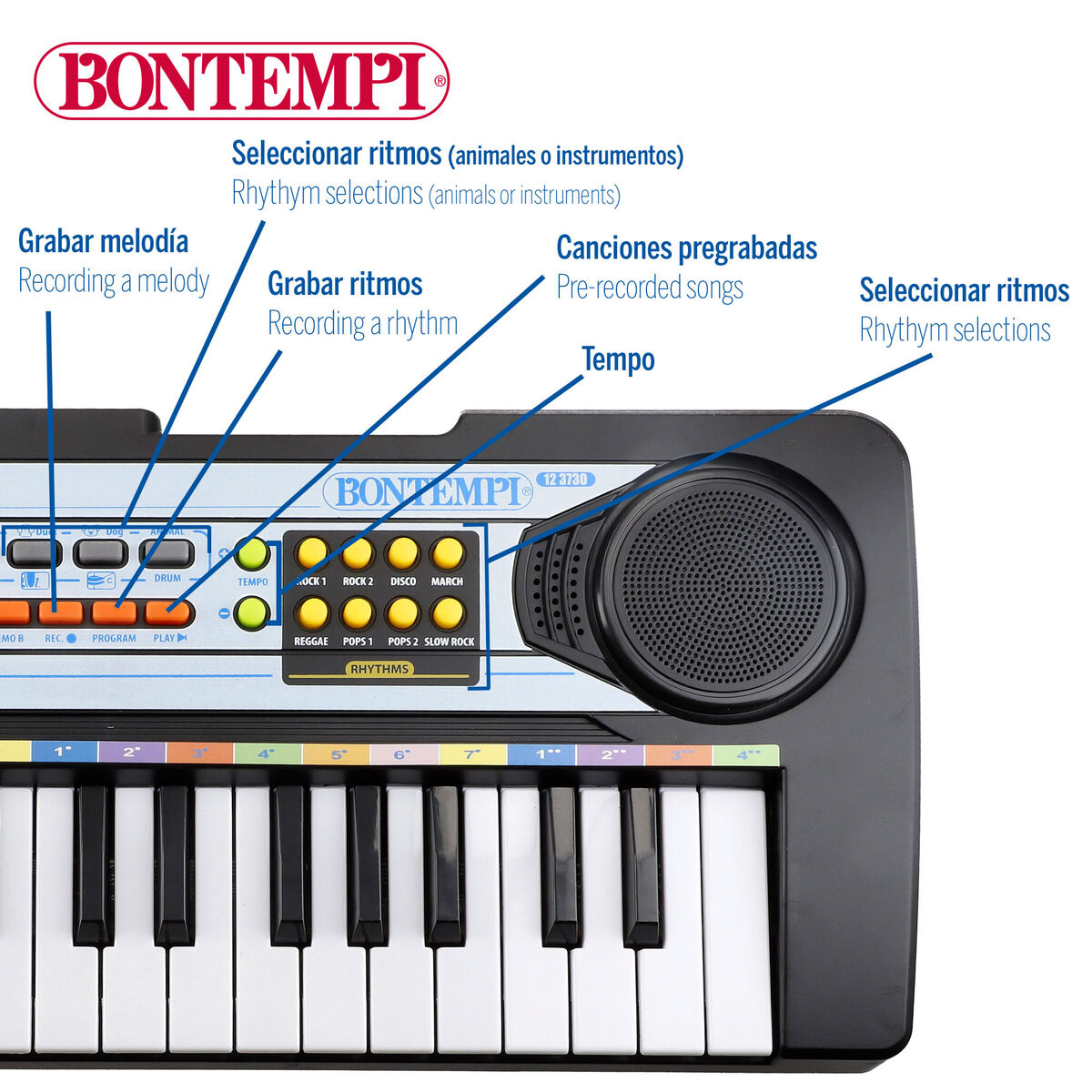 Electric Piano Bontempi 42 X 5 X 16 CM (6 Units)