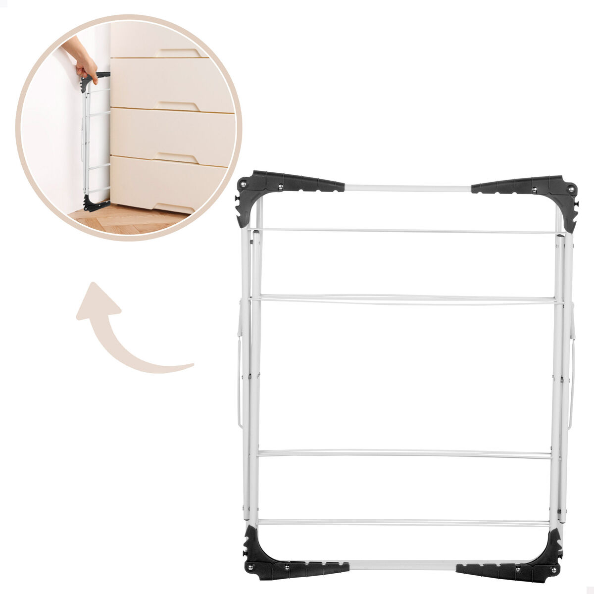 Clothes Line Max Home Metal 62 X 140 X 45 CM (2 Units)