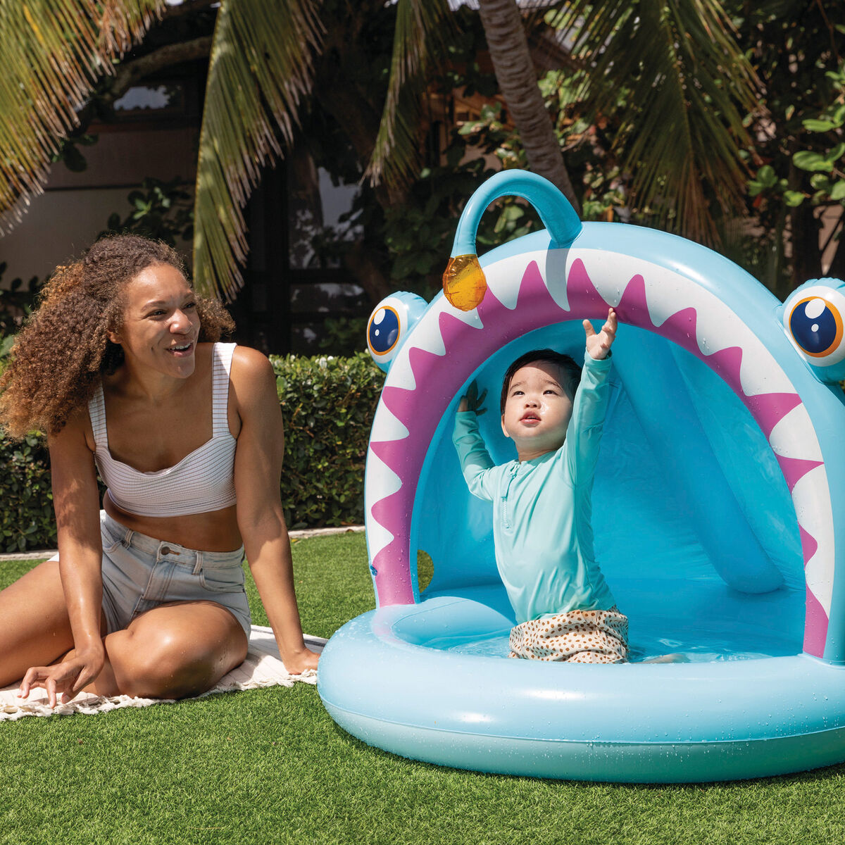 Inflatable Paddling Pool for Children Intex 102 X 86 X 127 CM (6 Units)