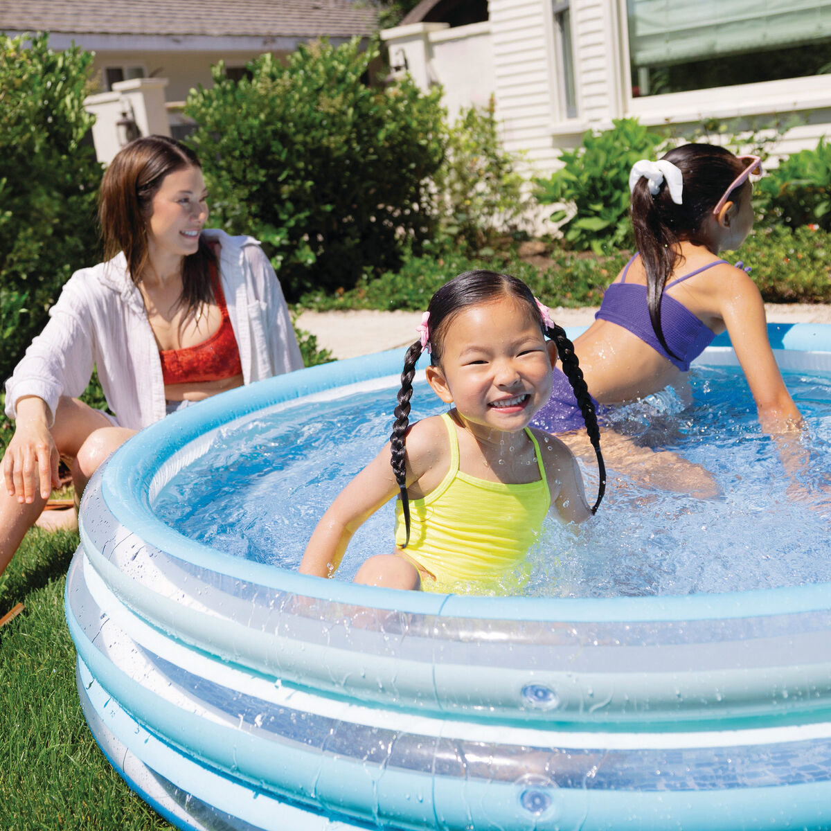 Inflatable Paddling Pool for Children Intex 147 x 33 x 147 cm (6 Units)