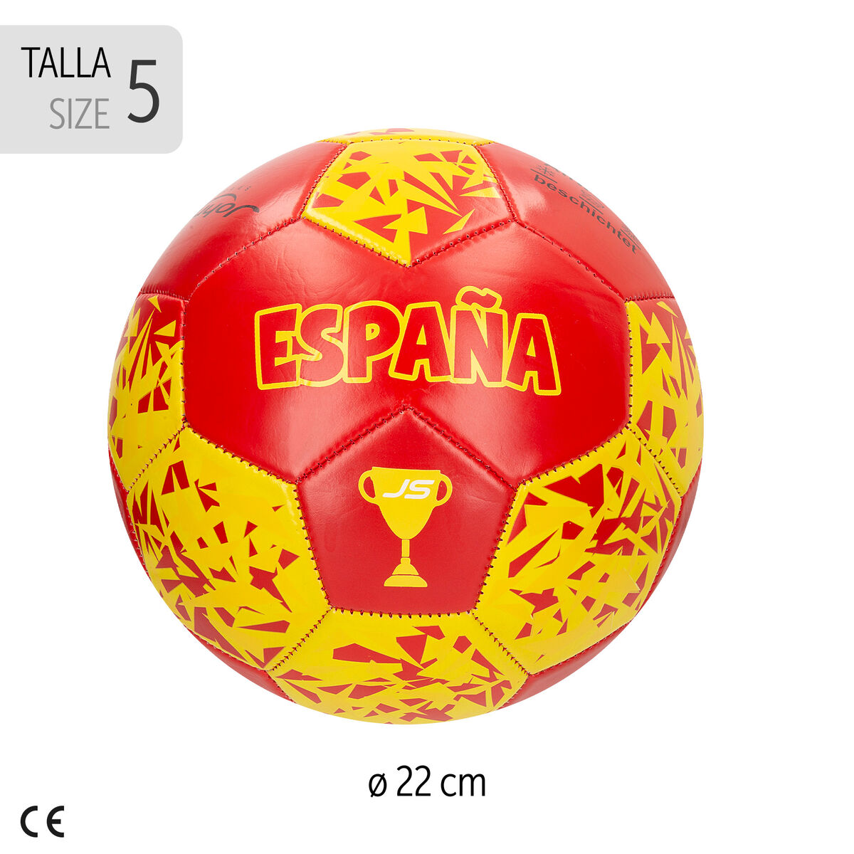 Football John Toys Espaa Size 5 22 x 22 x 22 cm 12 Units
