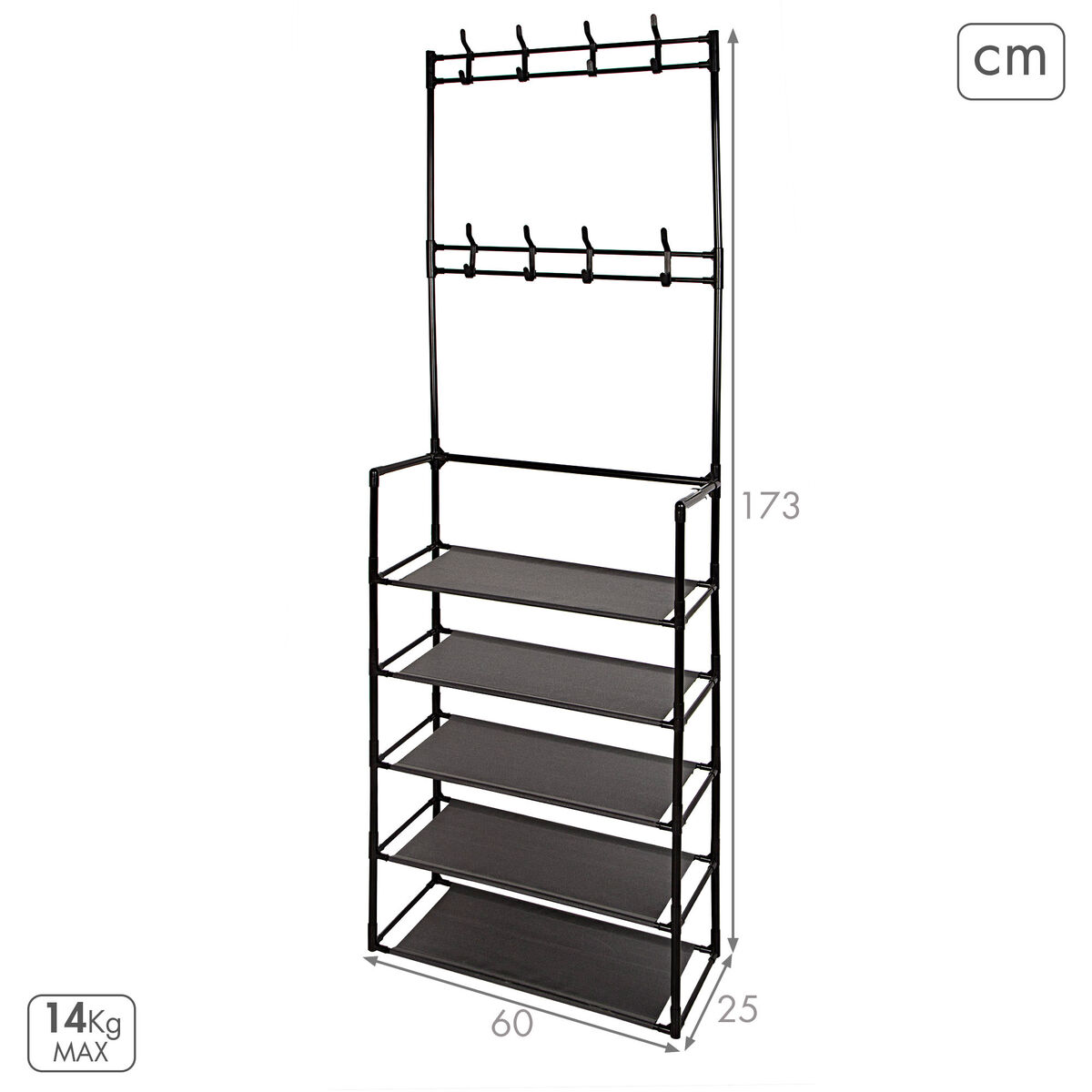 Coat rack Max Home Metal (4 Units)