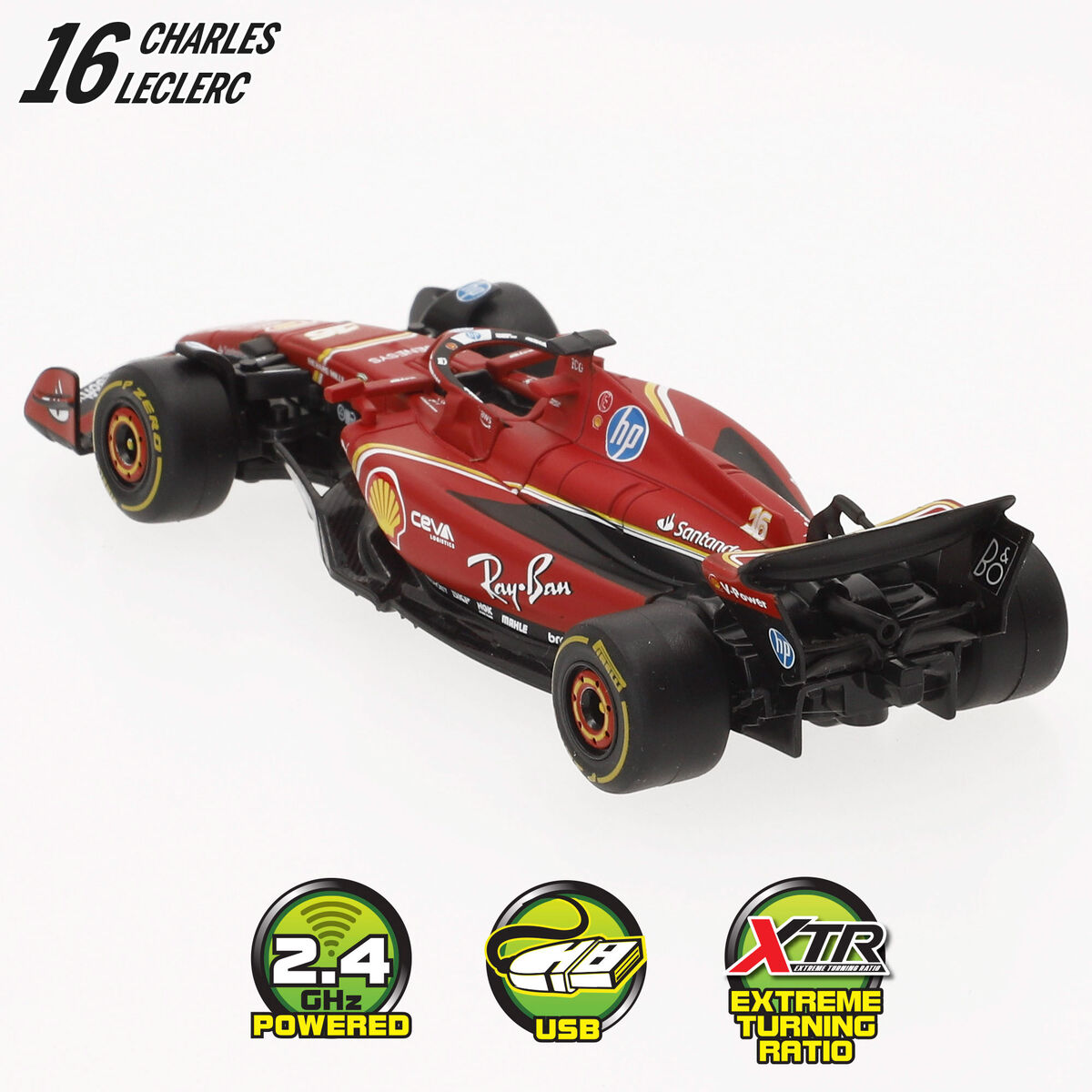 Remote-Controlled Car Audi F1 2024 FERRARI SF-24 Black Red (4 Units)