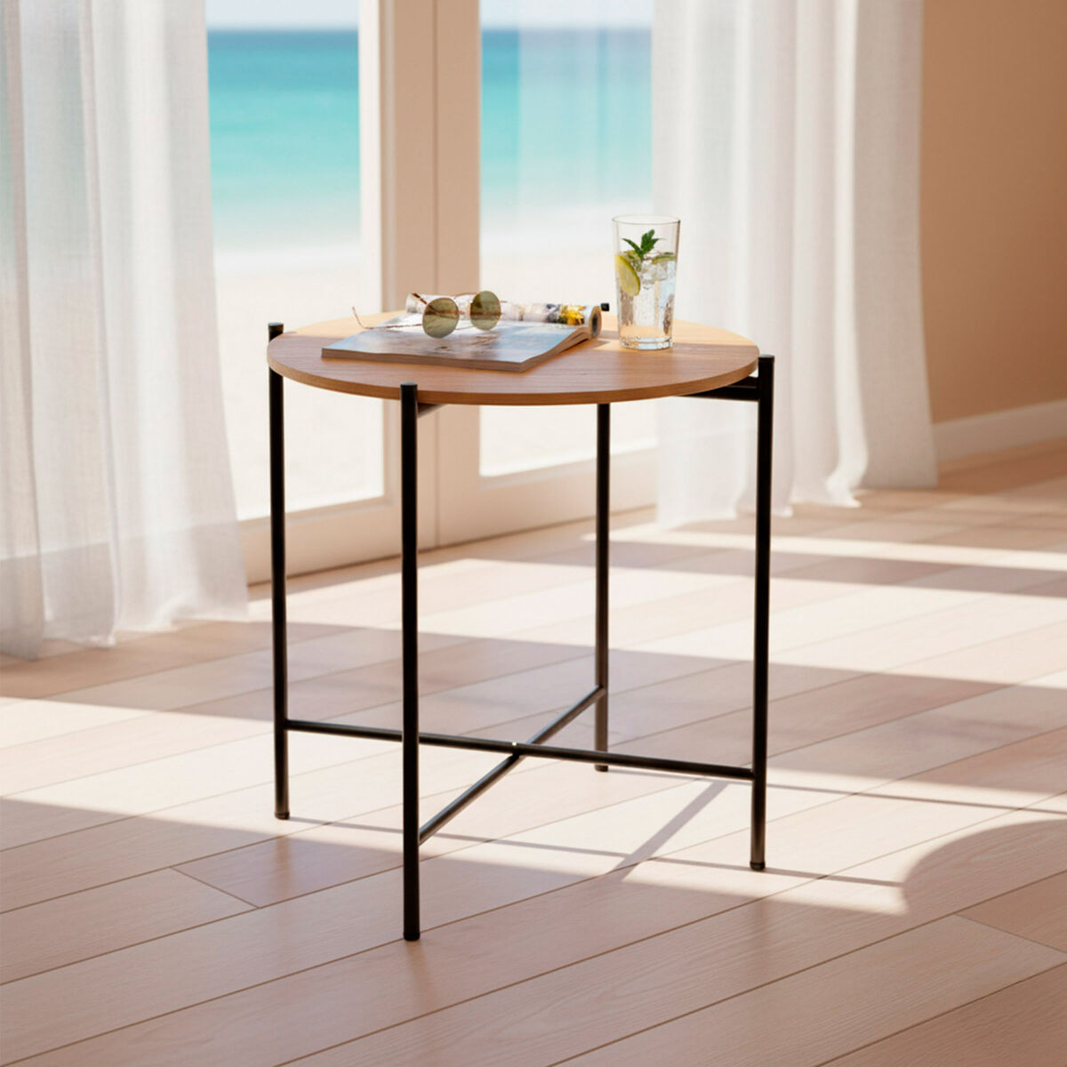 Coat rack Max Home Iron MDF Wood (4 Units)