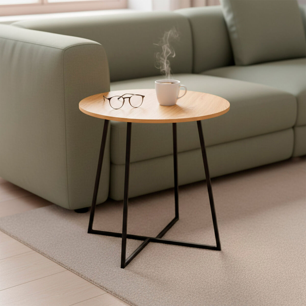 Coat rack Max Home Iron MDF Wood (4 Units)