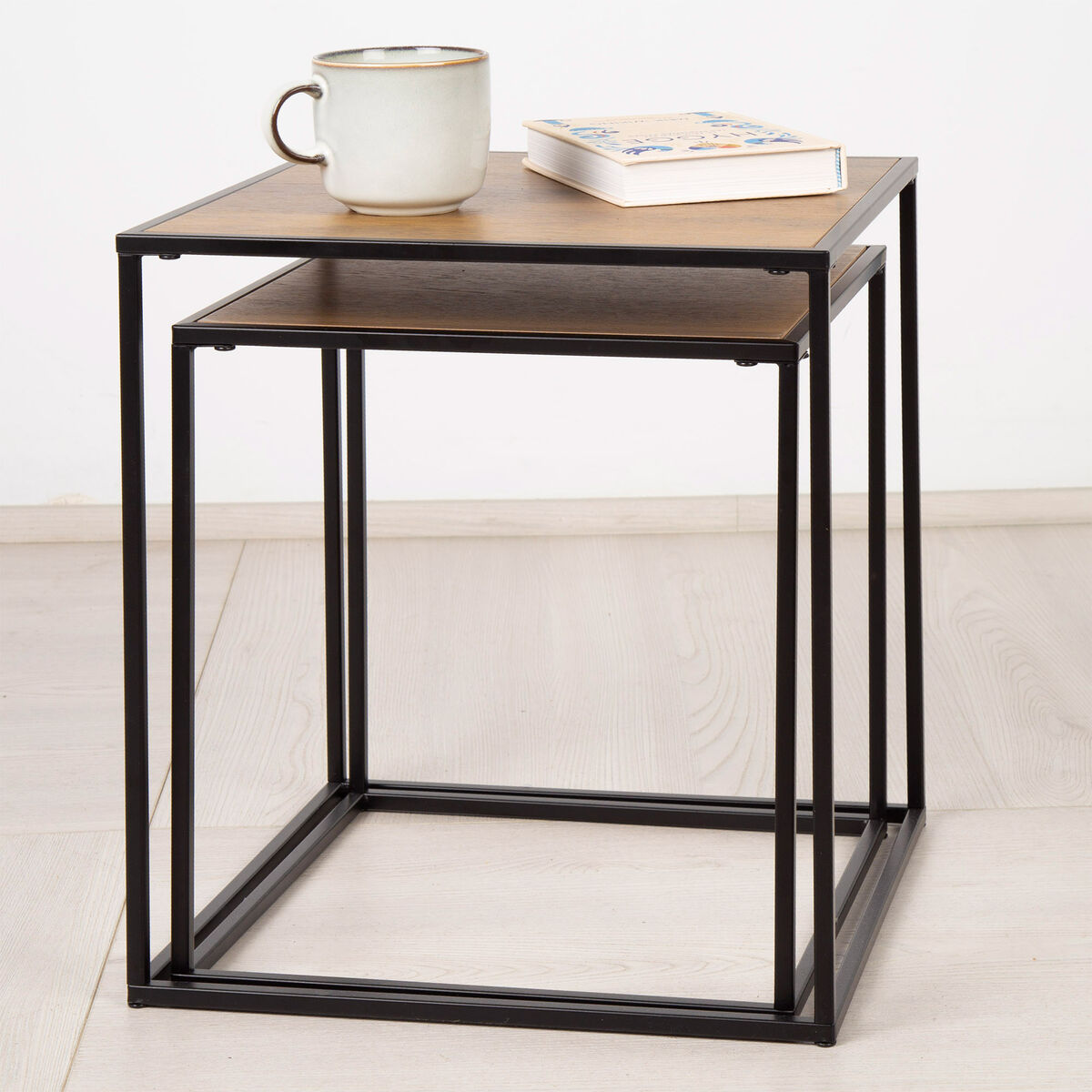 Coat rack Max Home Iron MDF Wood (2 Units)