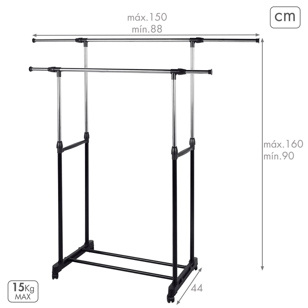 Coat rack Max Home Metal (2 Units)