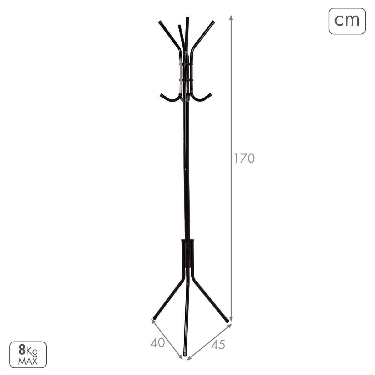 Coat rack Max Home Metal (4 Units)