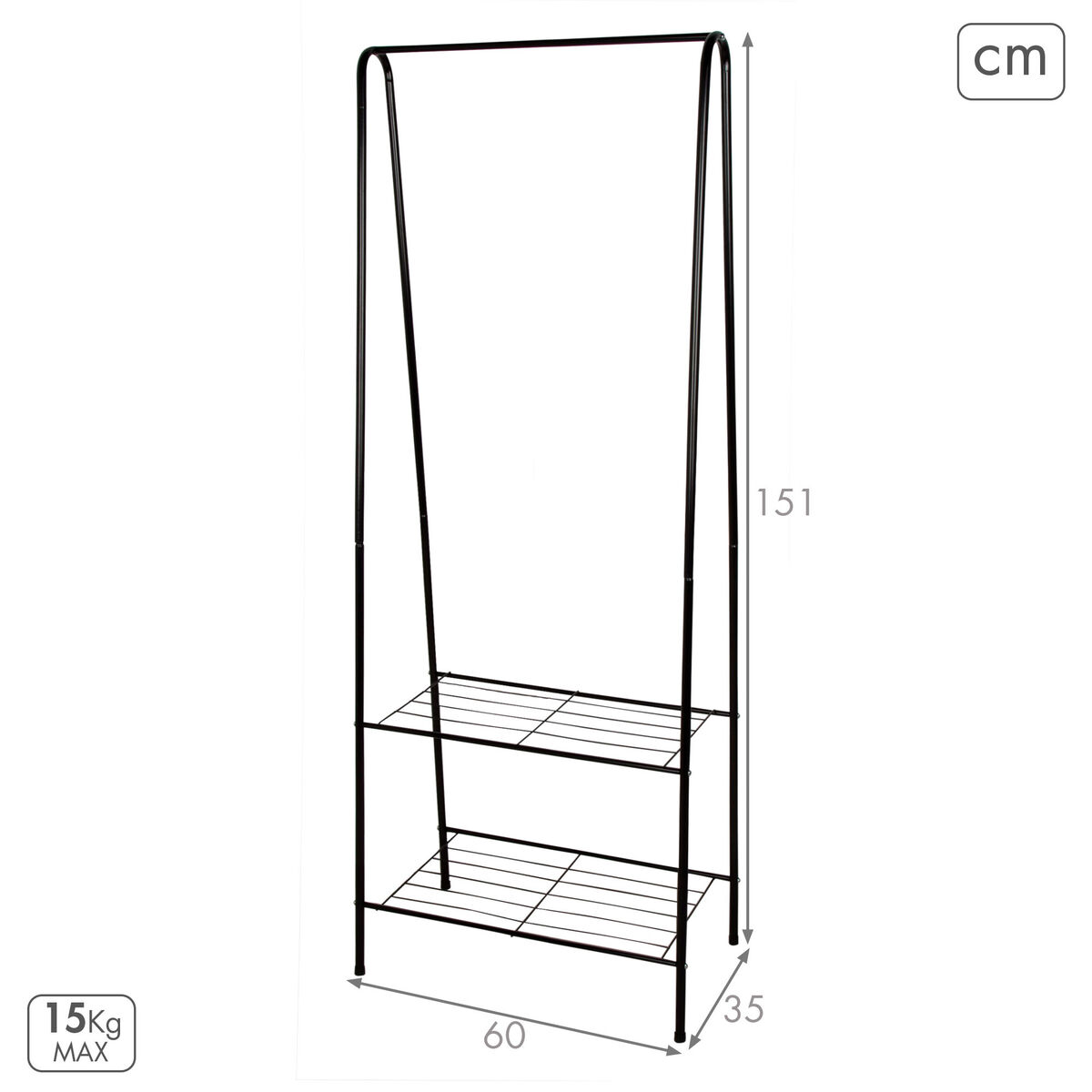 Coat rack Max Home Metal (4 Units)