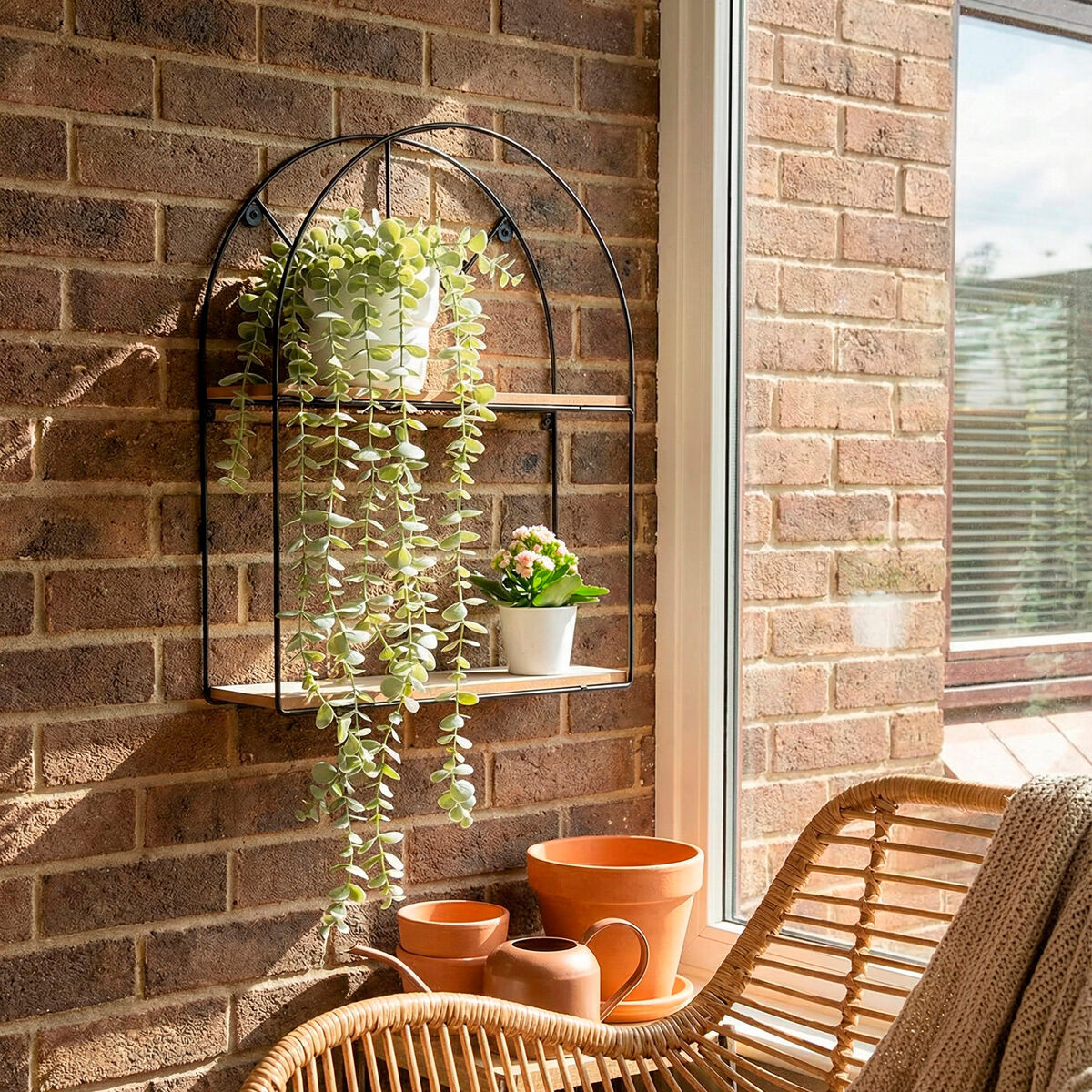 Coat rack Max Home Iron MDF Wood (6 Units)