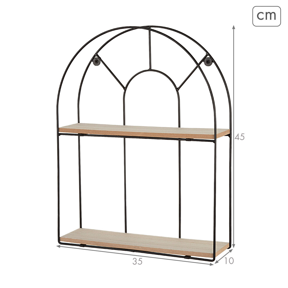 Coat rack Max Home Iron MDF Wood (6 Units)