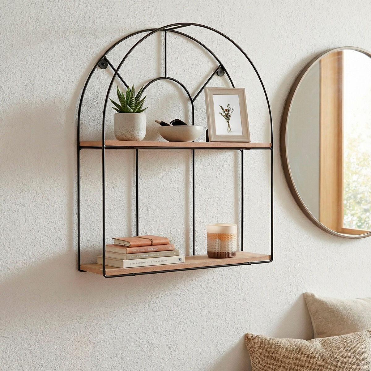 Coat rack Max Home Iron MDF Wood (6 Units)