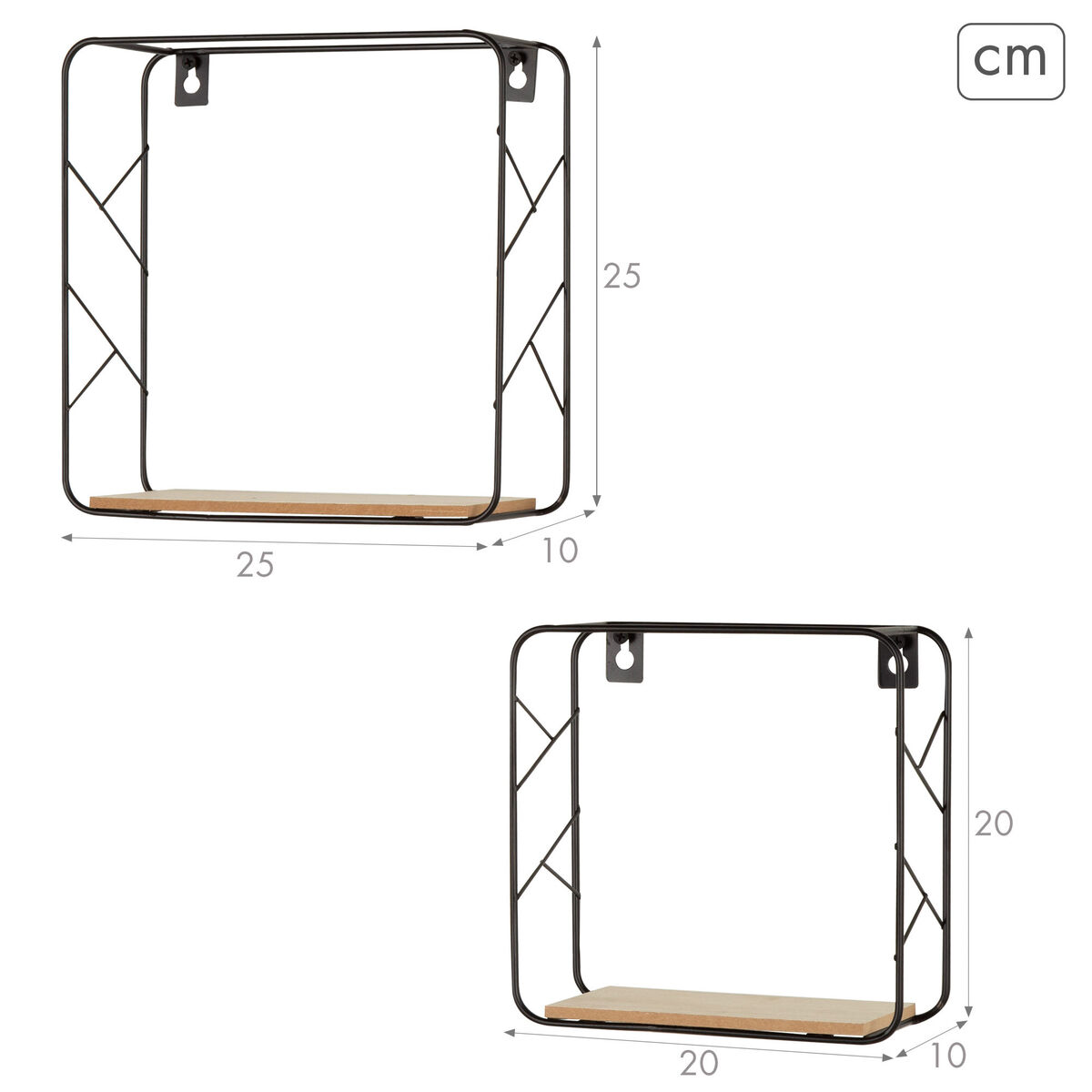 Coat rack Max Home Iron MDF Wood (6 Units)