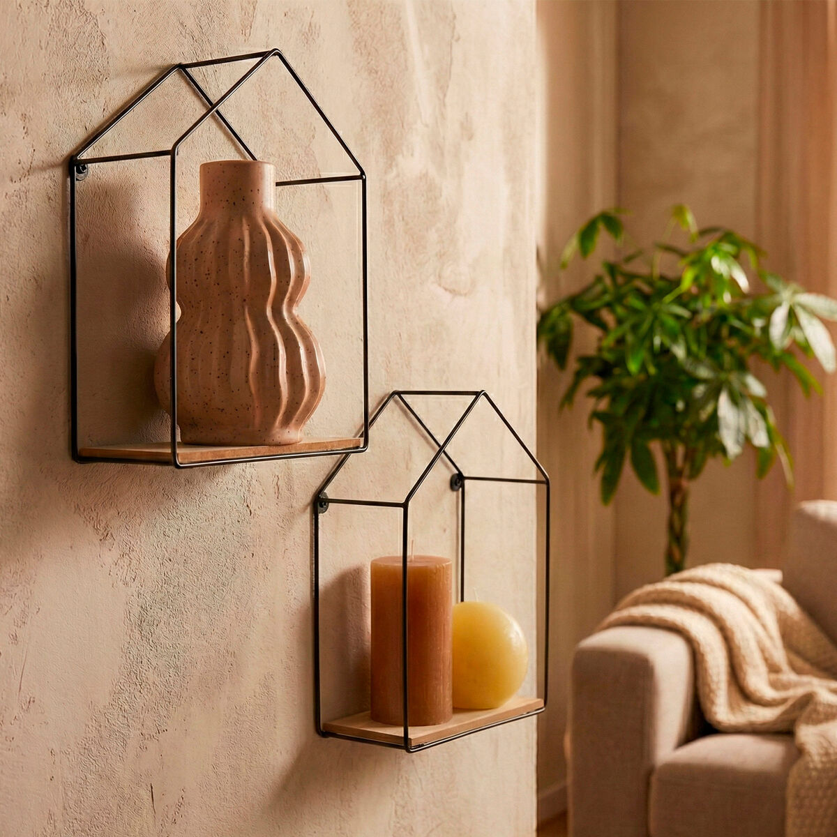 Coat rack Max Home Iron MDF Wood (6 Units)