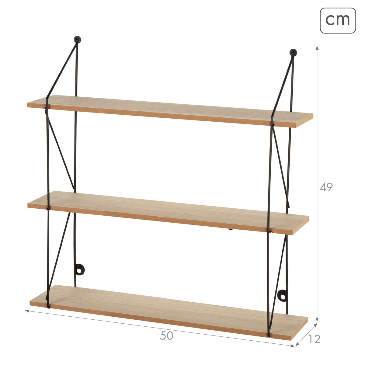 Coat rack Max Home Iron MDF Wood (4 Units)