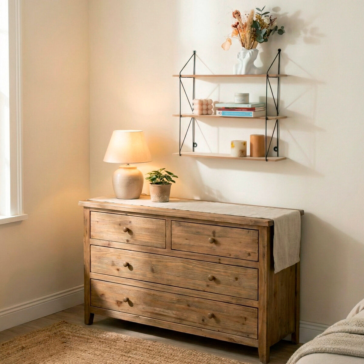 Coat rack Max Home Iron MDF Wood (4 Units)