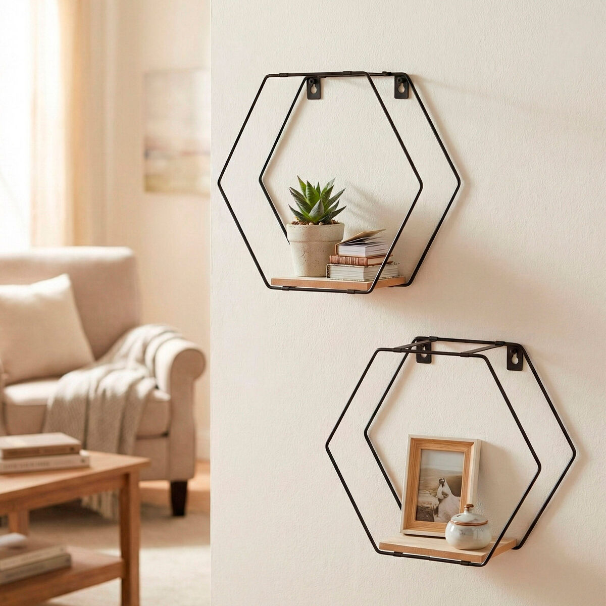 Coat rack Max Home Iron MDF Wood (6 Units)