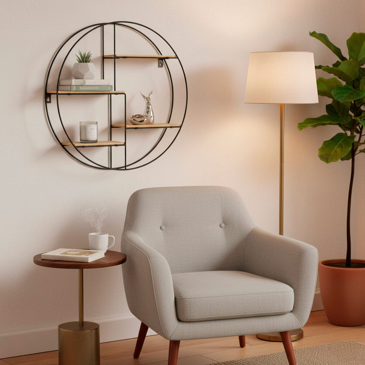 Coat rack Max Home Iron MDF Wood (4 Units)