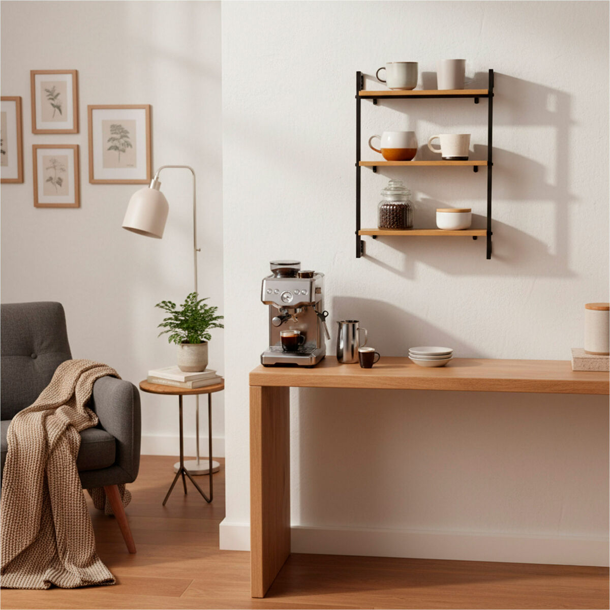 Coat rack Max Home Iron MDF Wood (4 Units)