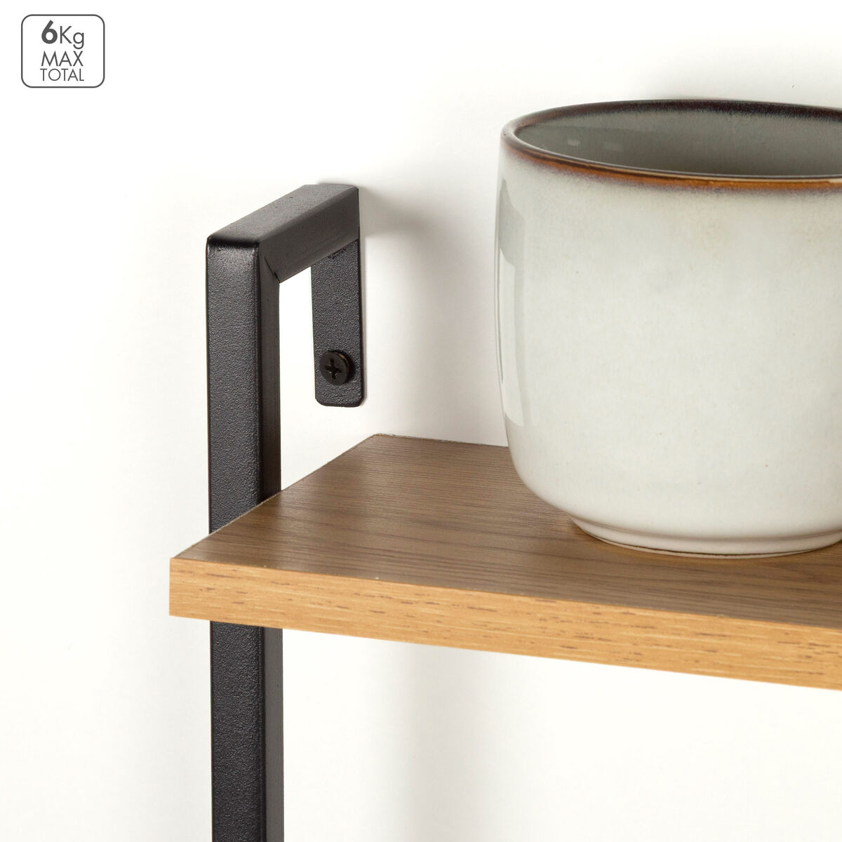 Coat rack Max Home Iron MDF Wood (4 Units)