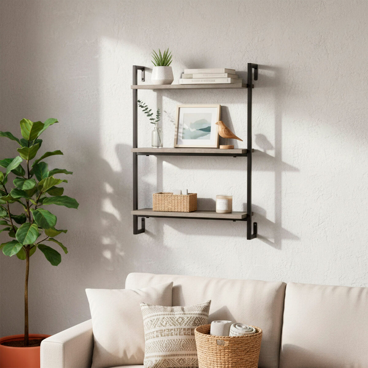 Coat rack Max Home Iron MDF Wood (4 Units)