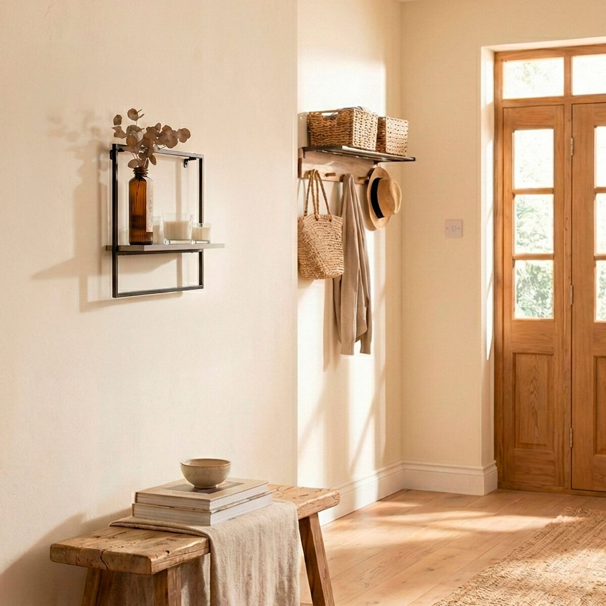 Coat rack Max Home Iron MDF Wood (6 Units)