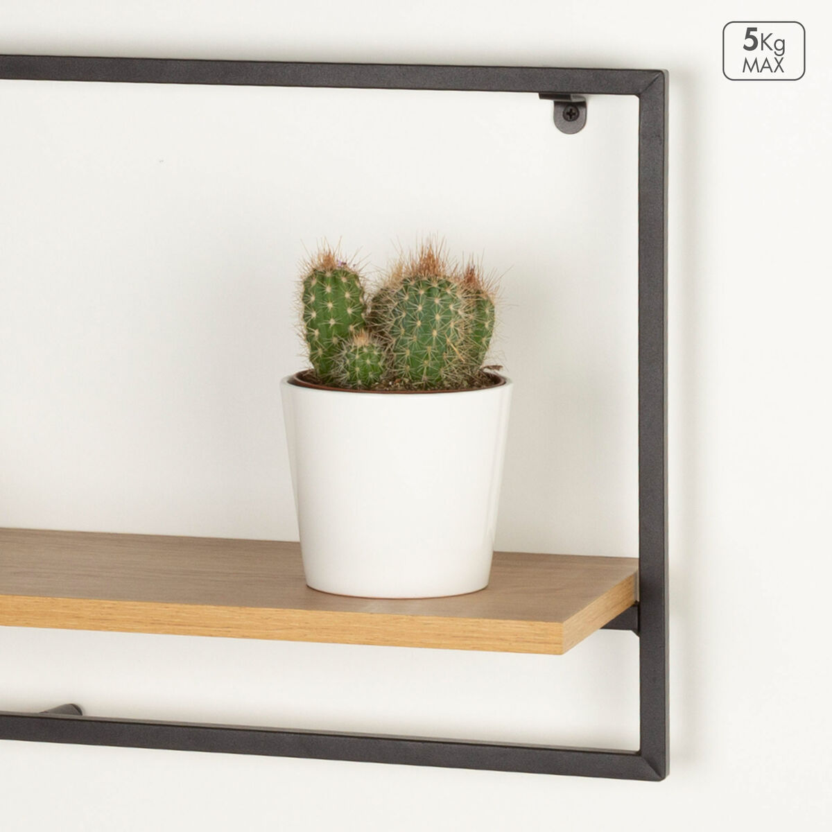 Coat rack Max Home Iron MDF Wood (4 Units)