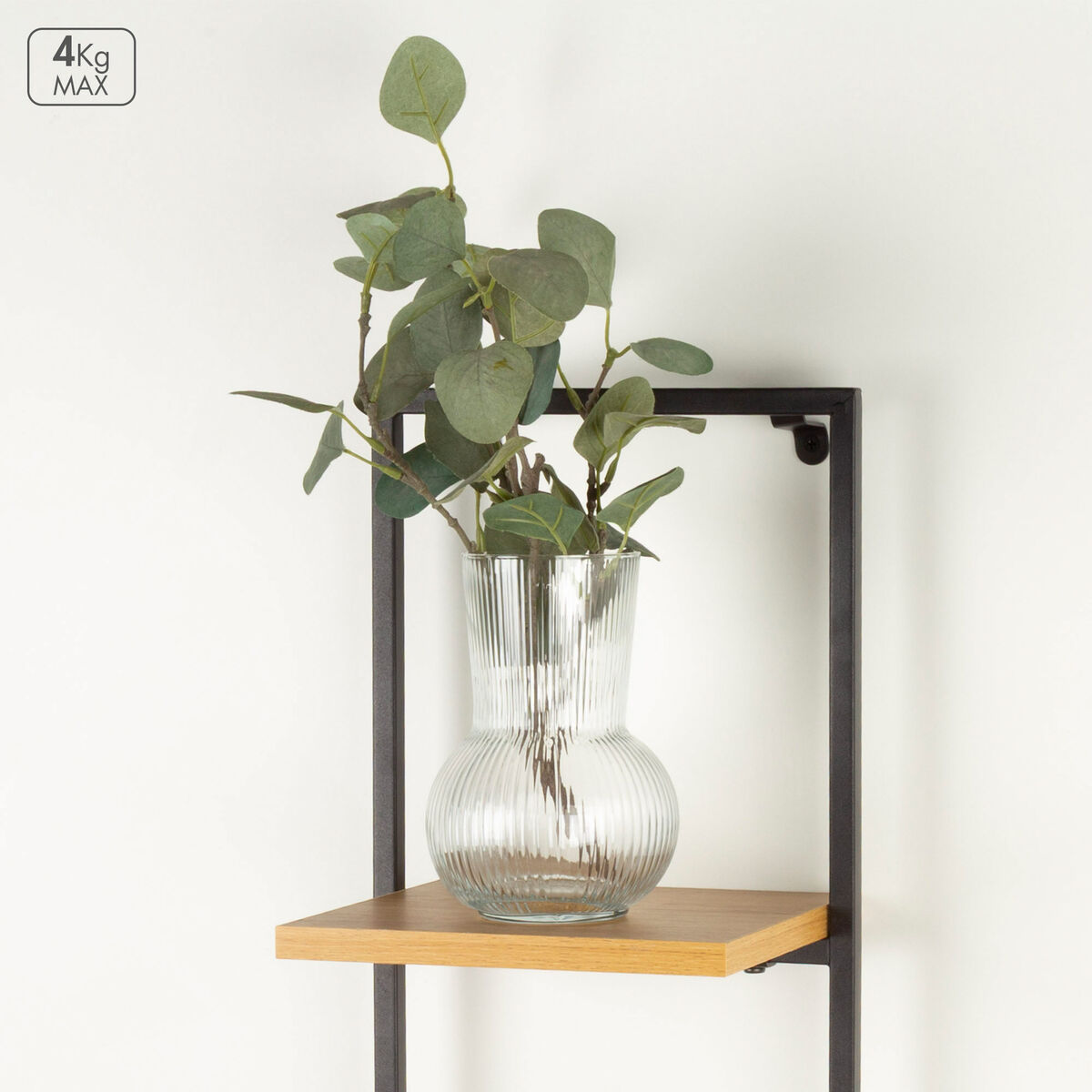 Coat rack Max Home Iron MDF Wood (4 Units)