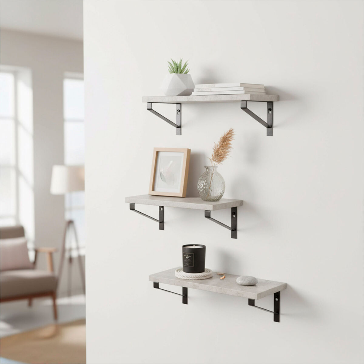 Coat rack Max Home Iron MDF Wood (4 Units)