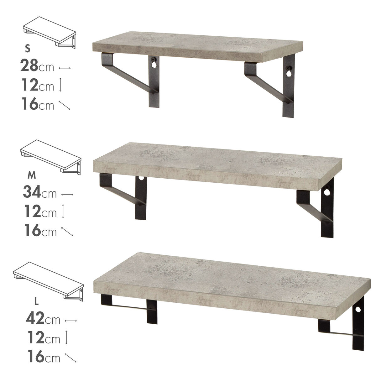 Coat rack Max Home Iron MDF Wood (4 Units)