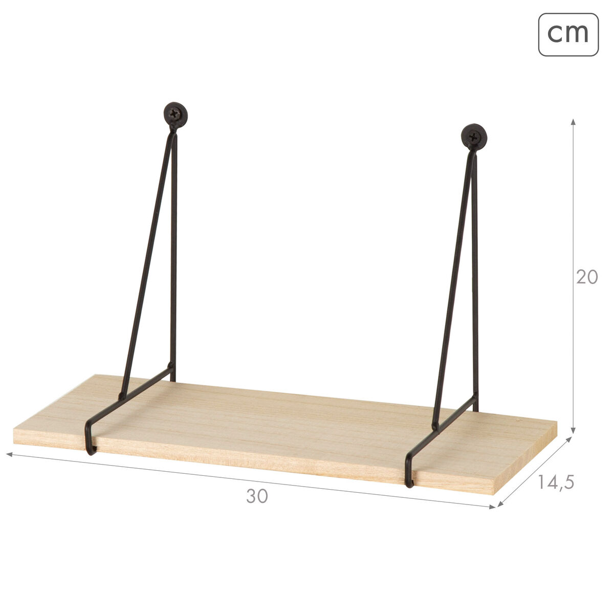 Coat rack Max Home Iron MDF Wood (6 Units)