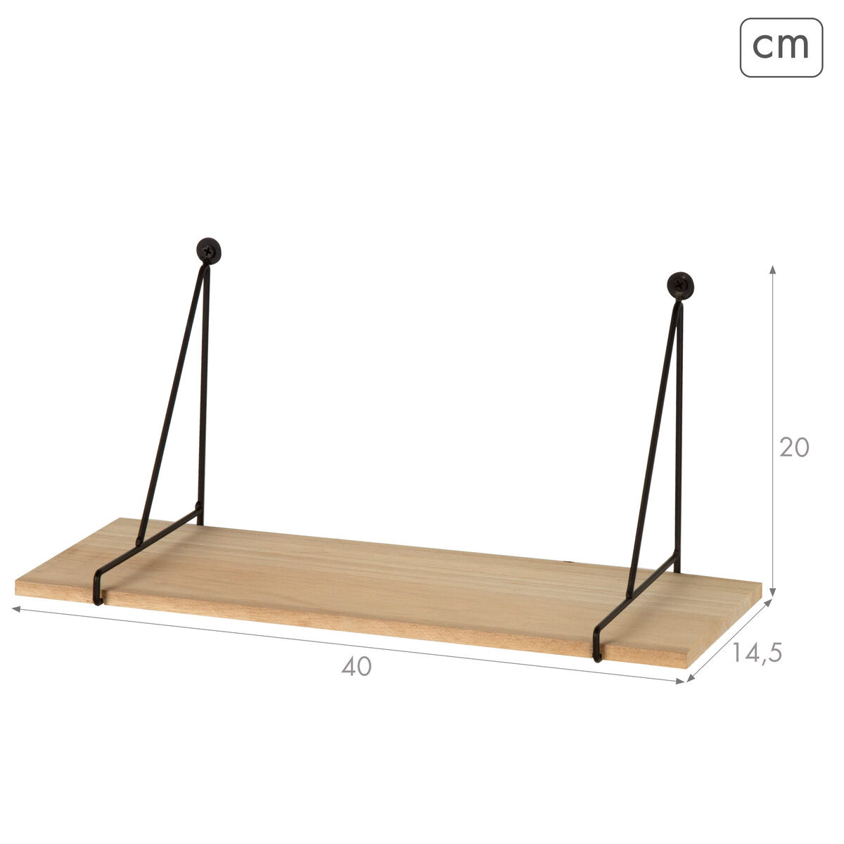 Coat rack Max Home Iron MDF Wood (6 Units)