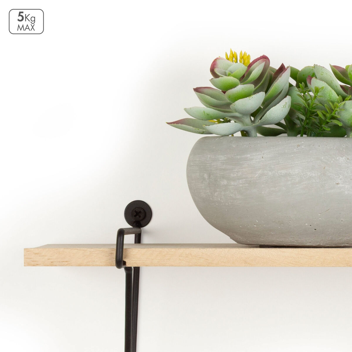 Coat rack Max Home Iron MDF Wood (6 Units)