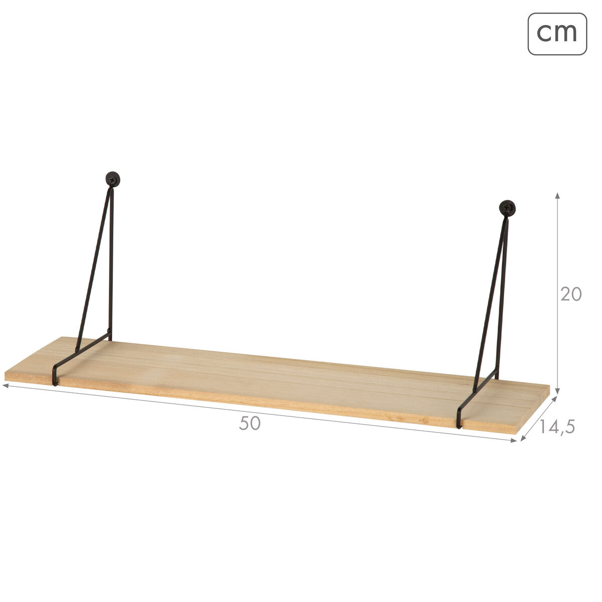 Coat rack Max Home Iron MDF Wood (6 Units)