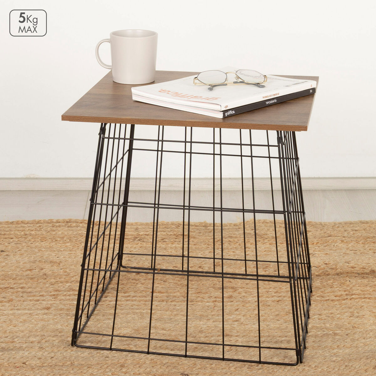 Coat rack Max Home Iron MDF Wood (4 Units)