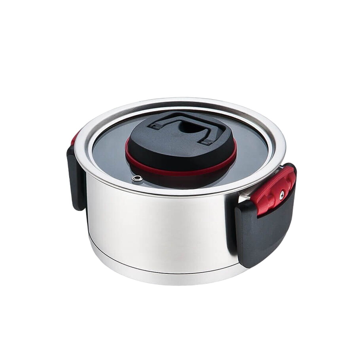 Casserole with Lid Feel Maestro  MR-3530-20 Red Black Steel Stainless steel Plastic  20 cm 3,2 L