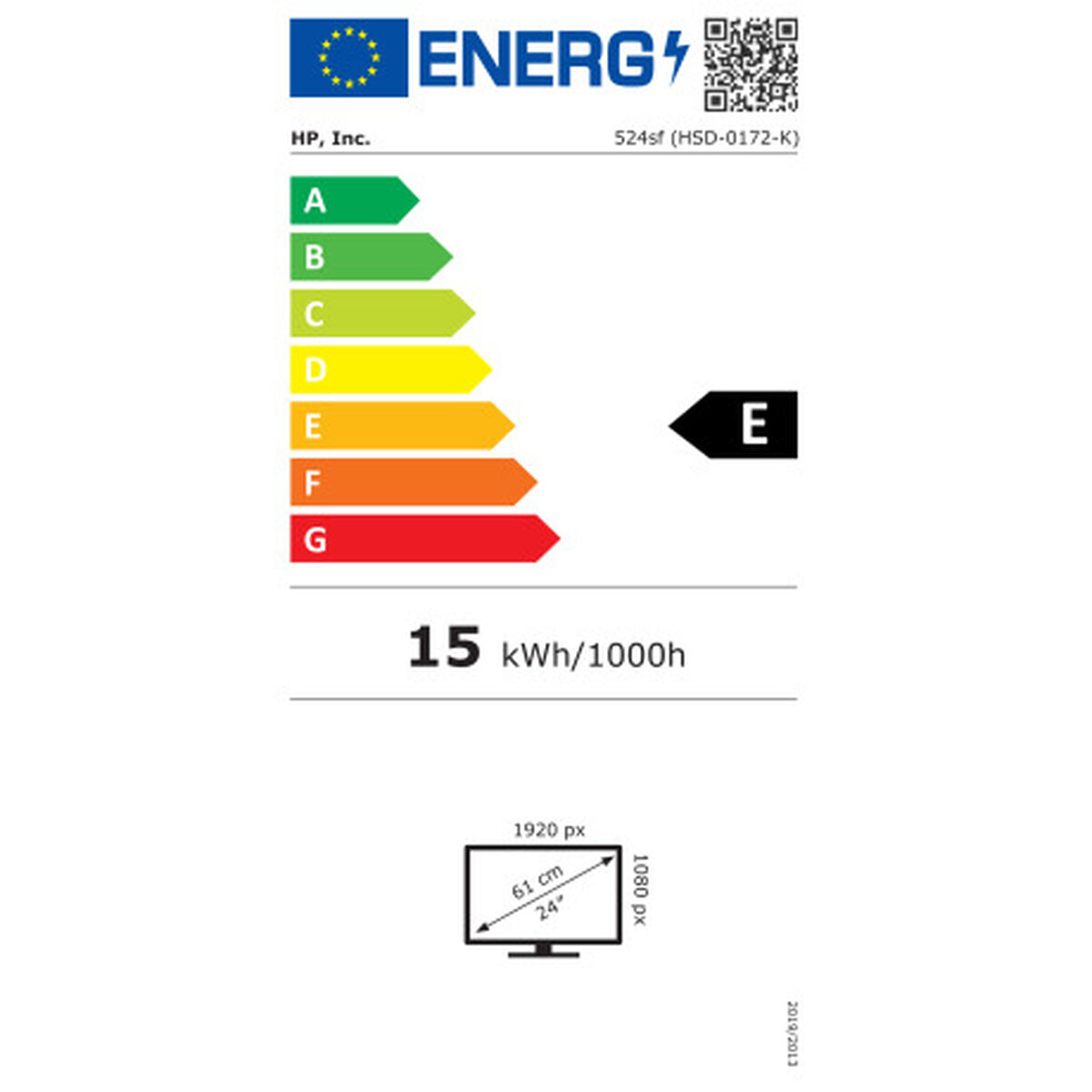 Monitor HP 94C17E9#ABB Full HD 23,8″ 100 Hz 50 – 60 Hz