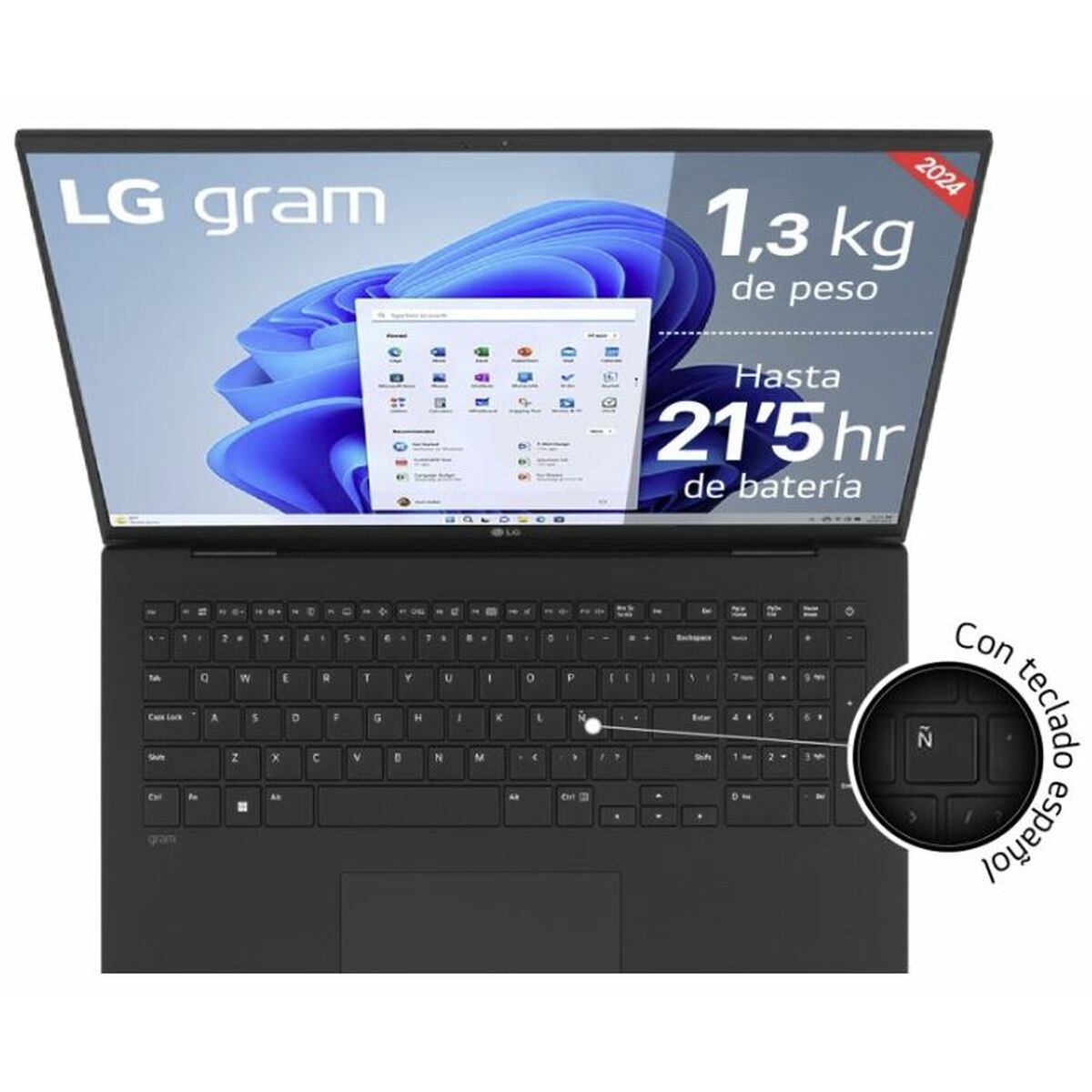 Laptop LG Gram 17Z90S-G.AD7BB 17″ Intel Core Ultra 7 155H 32 GB RAM 2 TB SSD