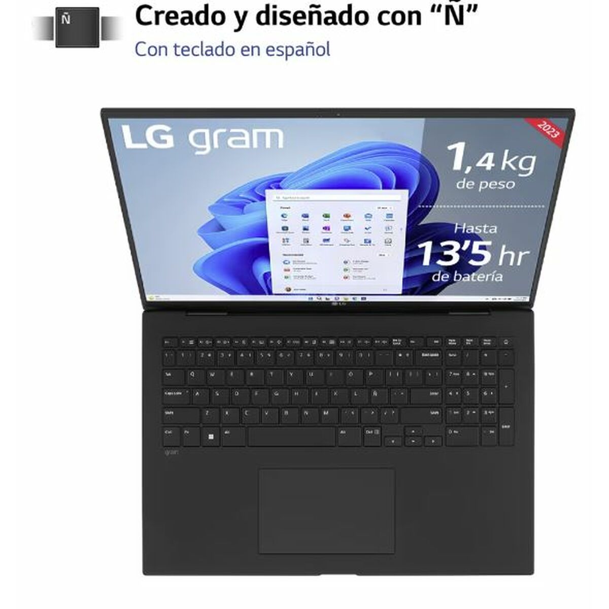 Laptop LG 17Z90R-E.AD78B 17″ Intel Core i7-1360P 32 GB RAM 1 TB SSD NVIDIA GeForce RTX 3050