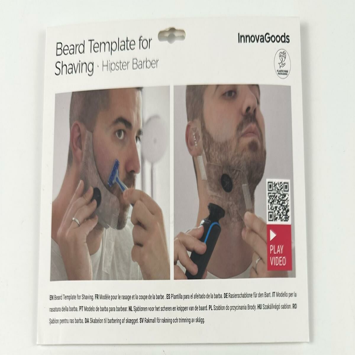 Hipster Barber Beard Template for Shaving InnovaGoods